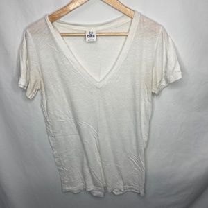 Women's White VNeck